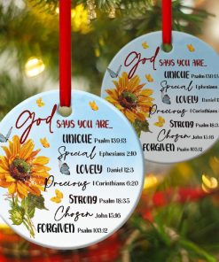 Special Jesus Circle Ornament God Says You Are Precious