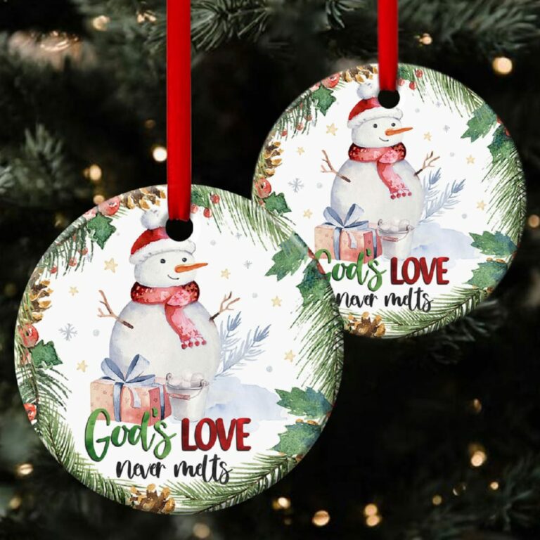 Special Jesus Circle Ornament Nothing Can Change God’s Love For You