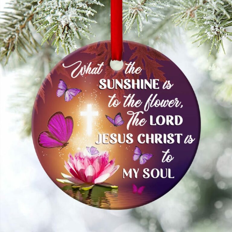 Special Lotus Circle Ornament The Lord Jesus Christ Is To My Soul