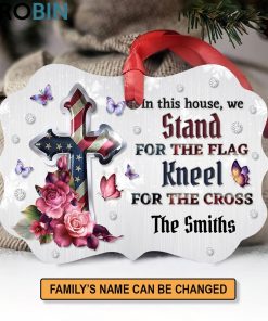 special pesonalized floral cross ornament meaningful gift for christmas 1 e2zaas