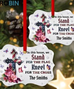 special pesonalized floral cross ornament meaningful gift for christmas 2 abd1p4