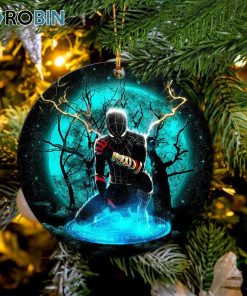 spider man black suit no way home moonlight circle ornament christmas decorations 1 keenqr