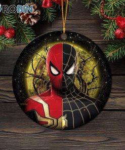 Spiderman Black Suit No Way Home Moonlight Ornament – Christmas Decorations Spiderman Black Suit No Way Home Moonlight Ornament – Christmas Decorations