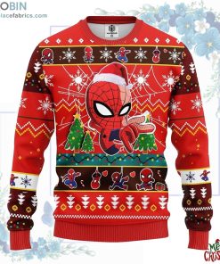 spiderman chibi ugly christmas sweater red 166 zIcmT