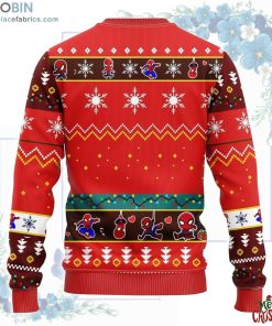 Spiderman Chibi Ugly Christmas Sweater Red Spiderman Chibi Ugly Christmas Sweater Red
