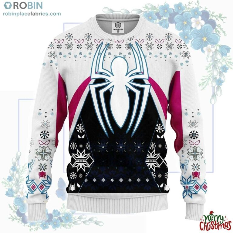 Spiderman White Ugly Christmas Sweater