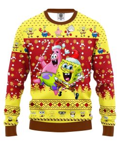 spongebob patrick ugly christmas sweatshirt 1 DHrR4