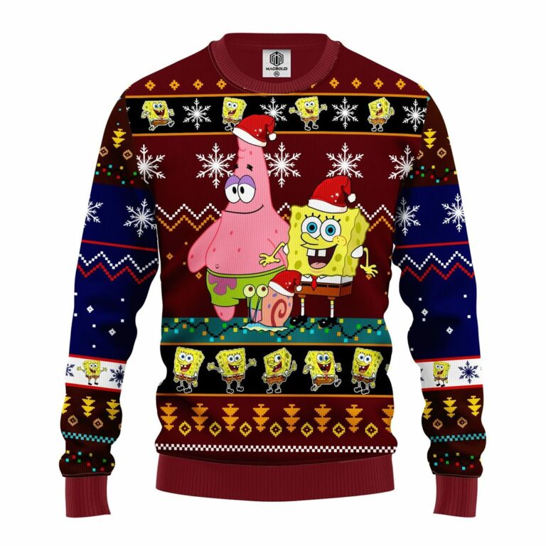 Spongebob Ugly Christmas Sweatshirt 1