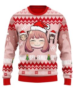 spy x family anya ugly christmas sweater anime xmas gift 1 xkwv2t