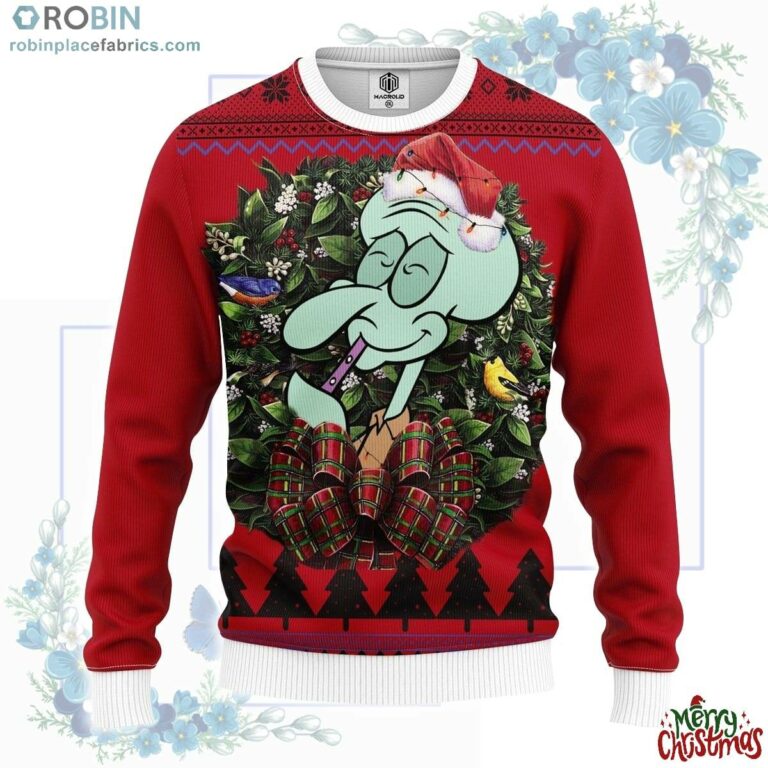 Squidward Tentacles Spongebob Squarepants Noel Mc Ugly Christmas Sweater