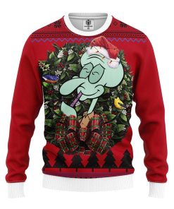 Squidward Tentacles Spongebob Squarepants Noel Mc Ugly Christmas Sweatshirt Squidward Tentacles Spongebob Squarepants Noel Mc Ugly Christmas Sweatshirt