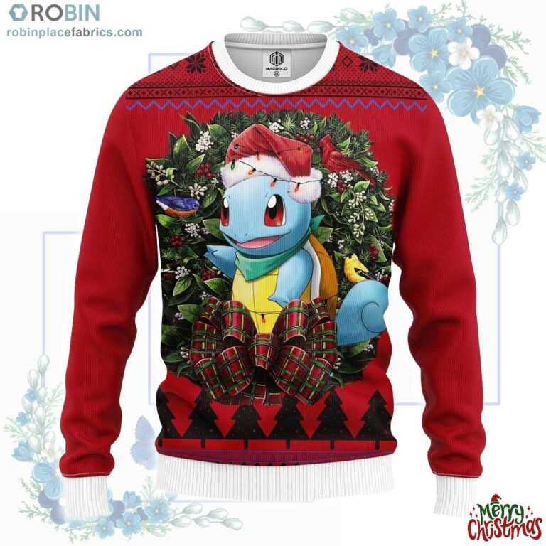 Squirtle Pokemon Mc Ugly Christmas Sweater