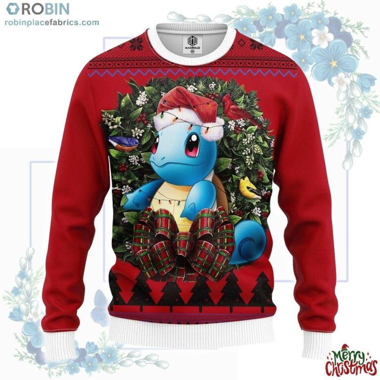Squirtle Pokemon Noel Mc Ugly Christmas Sweater