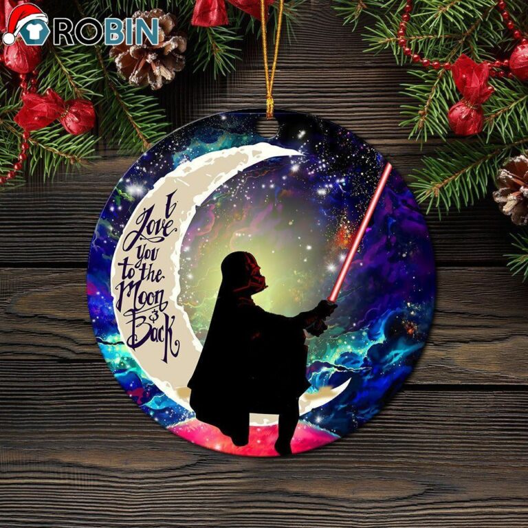 Star War Love You To The Moon Galaxy Circle Ornament – Christmas Decorations