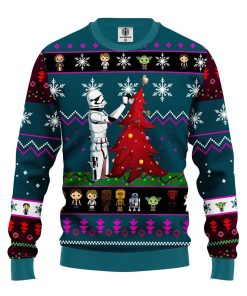 star wars and tree ugly christmas sweater blue 1 AHnNB