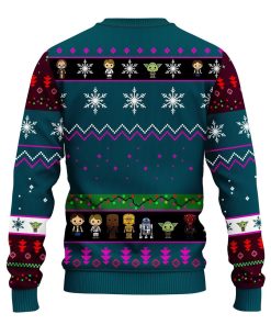 Star Wars And Tree Ugly Christmas Sweater Blue