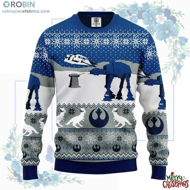 Star Wars Blue Winter Ugly Christmas Sweater