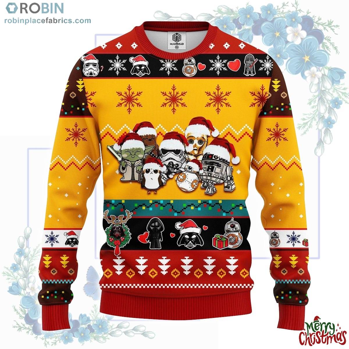 Star Wars Cute Ugly Christmas Sweater - RobinPlaceFabrics