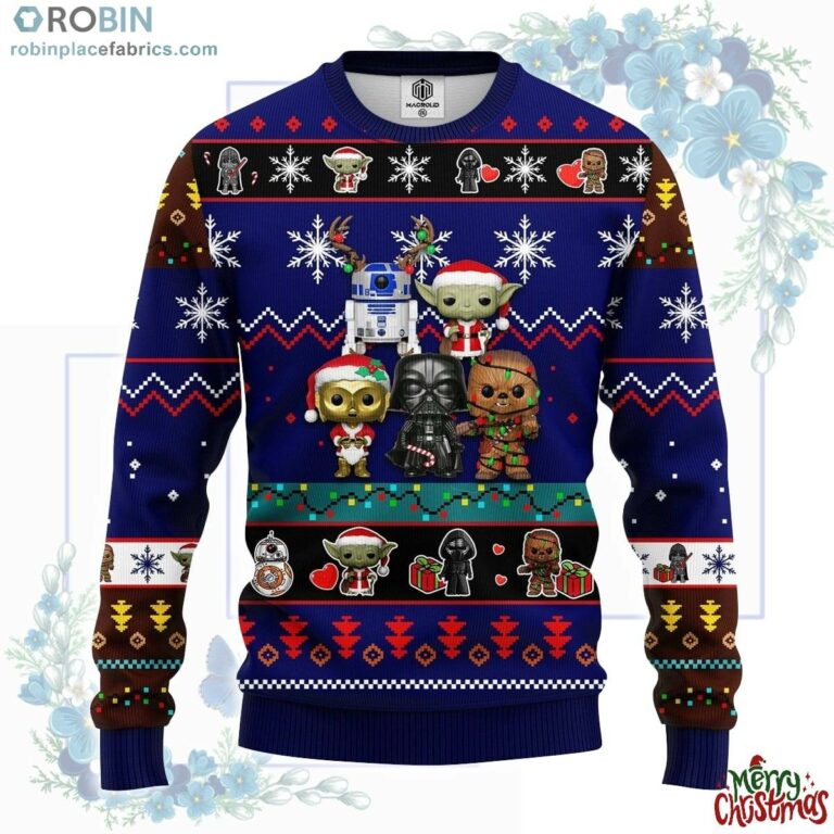 Star Wars Cute Ugly Christmas Sweater Blue