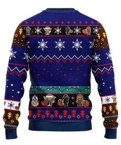 Star Wars Cute Ugly Christmas Sweatshirt Blue 2