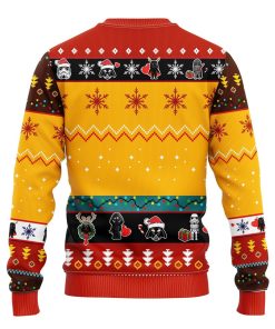 Star Wars Cute Ugly Christmas Sweatshirt Yellow