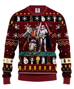 star wars dark ugly christmas sweatshirt 1 b7O88