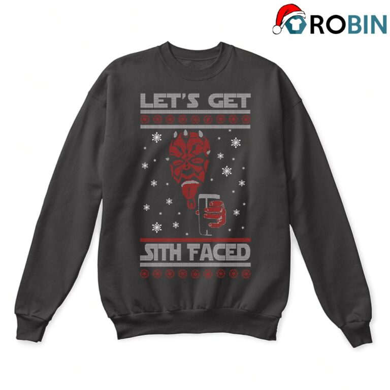 Star Wars Lets Get Sith Faced Funny Ugly Christmas Sweatshirt