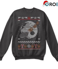 Star Wars Millennium Falcon Reindeer Death Star Ugly Christmas Sweatshirt