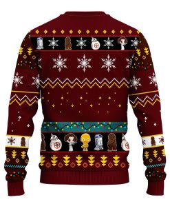 Star Wars Trips Ugly Christmas Sweatshirt Brown Red
