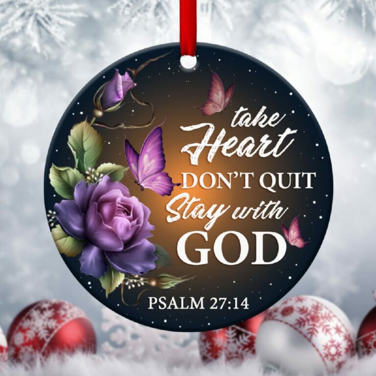 Stay With God Amazing Christian Circle Ornament