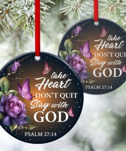 Stay With God Amazing Christian Circle Ornament