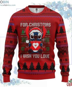 stitch heart ugly christmas sweater 121 fDvUu