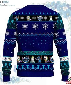 Stitch Unicorn Ugly Christmas Sweater Blue