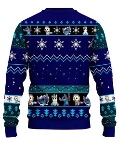 Stitch Unicorn Ugly Christmas Sweatshirt Blue