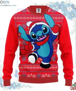 stitch winter red ugly christmas sweater 115 unuoN