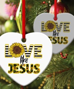 sunflower heart ornament love like jesus 1 dTyLN