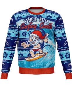 Surfing Wells Funny Christmas Ugly Sweatshirt, Sweater