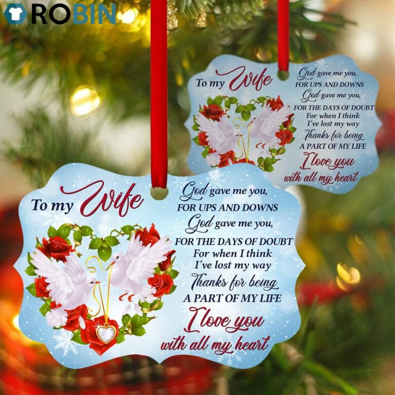 Sweet Pigeon Ornament For Wife – Thanks For Being A Part Of My Life