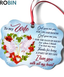 Sweet Pigeon Ornament For Wife – Thanks For Being A Part Of My Life Sweet Pigeon Ornament For Wife – Thanks For Being A Part Of My Life