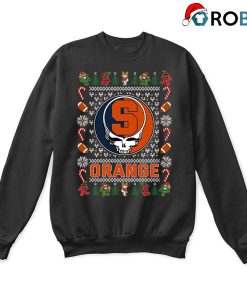 Syracuse Orange X Grateful Dead Ugly Christmas Sweatshirt Syracuse Orange X Grateful Dead Ugly Christmas Sweatshirt