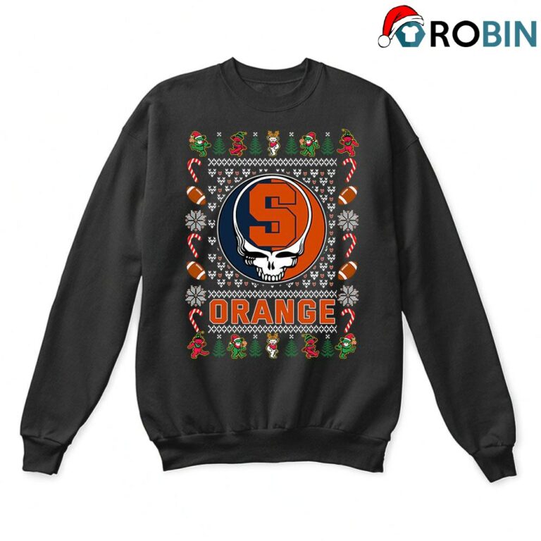 Syracuse Orange X Grateful Dead Ugly Christmas Sweatshirt