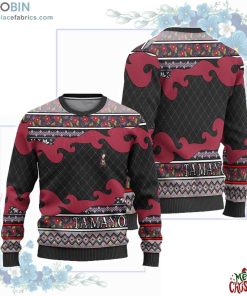 tamayo anime ugly christmas sweater demon slayer chibi 434 nbc7v