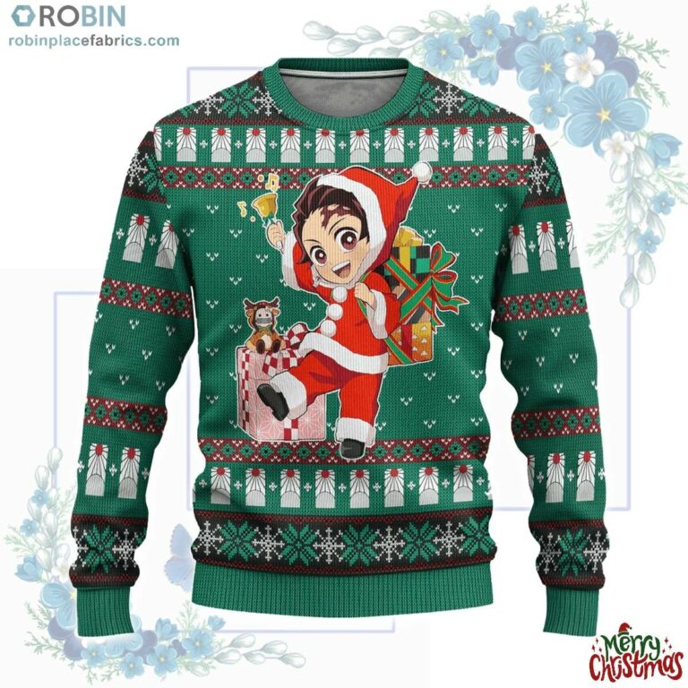 Tanjiro Kamado Demon Slayer Anime Ugly Christmas Sweater