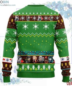 Tanjiro Kamado Demon Slayer Anime Ugly Christmas Sweater Green