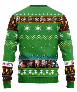 Tanjiro Kamado Demon Slayer Anime Ugly Christmas Sweatshirt Green