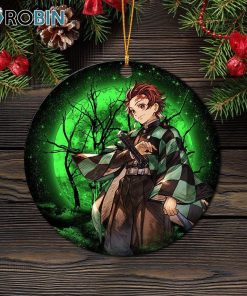 Tanjiro Moonlight Christmas Ornament Tanjiro Moonlight Christmas Ornament