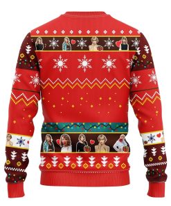 Taylor Swift Ugly Christmas Sweatshirt Red