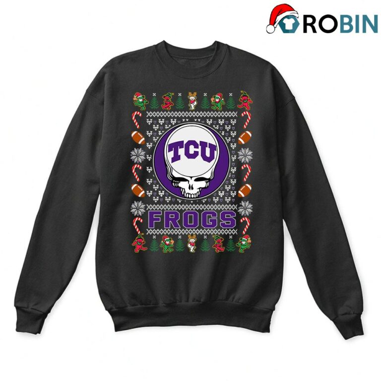 Tcu Horned Frogs X Grateful Dead Christmas Ugly Sweatshirt