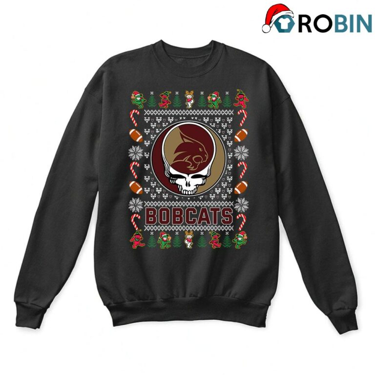 Texas State Bobcats X Grateful Dead Ugly Christmas Sweatshirt