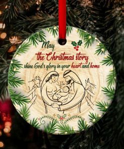 the christmas story shine gods glory christian circle ornament 1 8O5J7